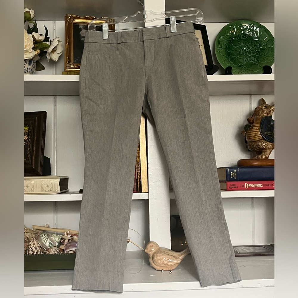 Banana Republic Gray Sloan Curvy Fit Trousers, size 2 petite